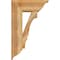 Ekena Millwork Balboa Traditional Rough Sawn Bracket w/ Offset Brace, Western Red Cedar, 8"W x 20"D x 32"H BKT0806X20X32BOA01RWR - alternate 3